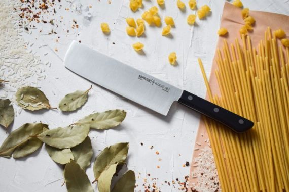 Samura Nakiri knives excel in chopping